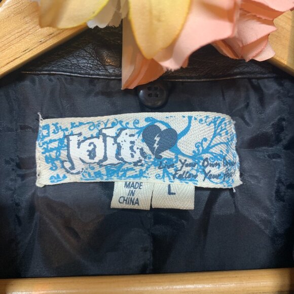 Jolt Faux Leather Bomber - Picture 5 of 5